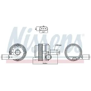 Nissens Pompe à eau, refroidissement moteur ** PREMIER MONTAGE ** 831377 pas cher
