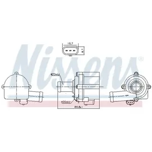 NISSENS Pompe à eau pour AUDI: S5, A6, Q5, A4, SQ5, RS7, A8, S7, S4, Q7, RS5, A5, S6, SQ8, A7, RS Q8 & PORSCHE: 911, Panamera, Cayenne (Ref: 832152)