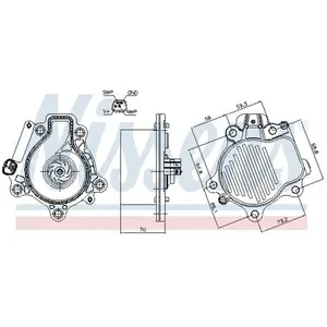 Comparateur de prix : NISSENS Pompe à eau pour TOYOTA: Corolla, C-HR, Prius & SUZUKI: Swace (Ref: 832147)