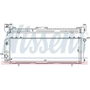 Radiateur, refroidissement moteur NISSENS 60986 pas cher