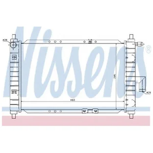 Radiateur, refroidissement moteur NISSENS 61646 pas cher