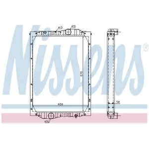 Radiateur, refroidissement du moteur 69603A Nissens 69603AVendu paramazon