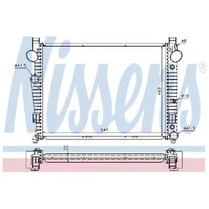 Radiateur, refroidissement moteur NISSENS 62771A pas cher