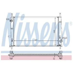 Radiateur, refroidissement moteur NISSENS 62104 pas cher
