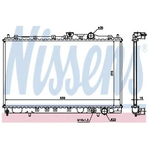 Radiateur, refroidissement moteur NISSENS 62839 pas cher