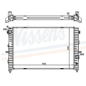 Radiateur, refroidissement du moteur 64313A Nissens 64313A pas cher