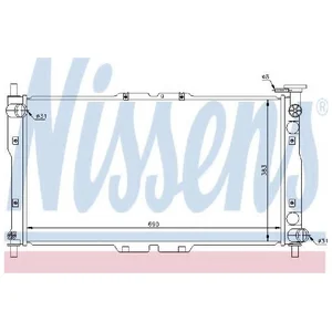 Radiateur, refroidissement moteur NISSENS 66656 pas cher