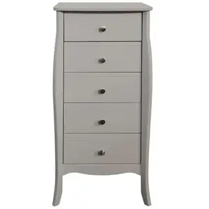 BUT Chiffonnier 5 tiroirs BARROCO Gris pas cher