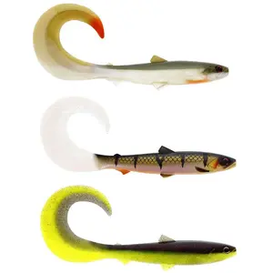 Westin Bullteez Curltail Soft Lure 3g 80 Mm 60 Units Doré pas cher