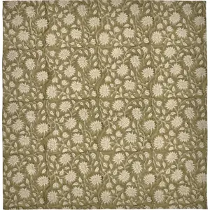 House Doctor Join nappe vert 150x150cm - 261670327 pas cher