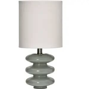 House Doctor Lampe de table Step bleu clair/blanc cassé - 900000276 pas cher