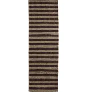 House Doctor Tapis Block 300x90cm marron/naturel - 900000166