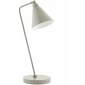 House Doctor Jeu lampe de table blanc en métal gris pas cher