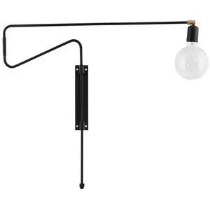 Comparateur de prix : Society of Lifestyle House Doctor Lampe murale Swing réglable en laiton en métal noir