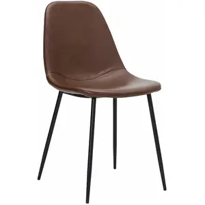 Chaise en cuir marron Found - House Doctor pas cher