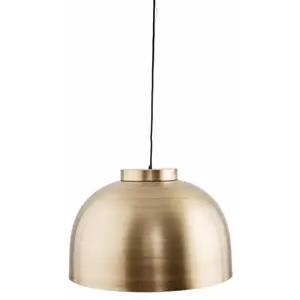 Lampe Suspension Bowl Laiton Large Diam 50 cm House Doctor pas cher