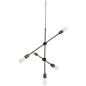 Society of Lifestyle House Doctor MOLECULAR-Suspension modulable 5 Lumières Métal Ø68cm