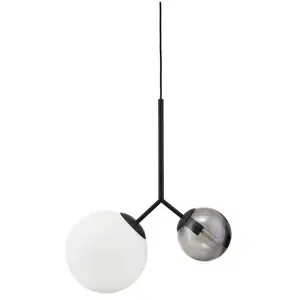 House Doctor TWICE-Suspension 2 lumières Métal/Verre H70cmVendu parinteriorlabels