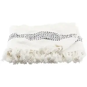 House Doctor Kolonia plaid blanc 180x130cmVendu paramazon