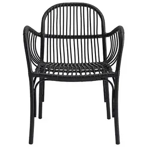 House Doctor Fauteuil Brea noir pas cher
