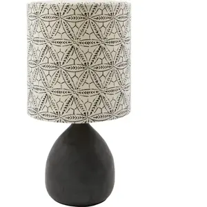 House Doctor Lampe de table Flores noir - 267600001 pas cher