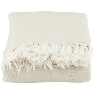 House Doctor, Plaid Alice, Beige, Coton, L : 200 cm, l : 140 cmVendu parinteriorlabels