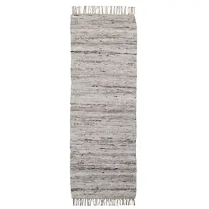 House Doctor Tapis Hafi - gris/marron 200x80cm pas cher