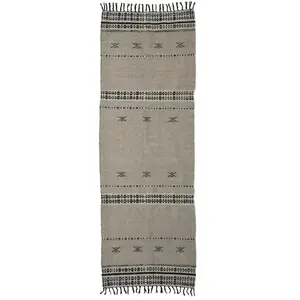 House Doctor Tapis Cros - sable 300x90cm pas cher