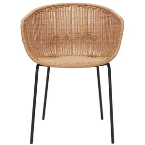House Doctor 210940301 Hapur Fauteuil Naturel 49 x 58 x 78 cm pas cher