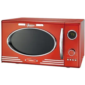 Four à micro-ondes rétro avec grill 23L Melissa 16330129 Rouge métallique
