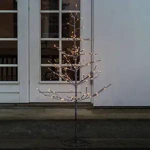 Sirius Sapin LED Alex en Look enneigé, hauteur 120 cm pas cher
