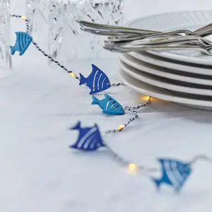 Sirius Guirlande lumineuse LED Selma Fish, bleue, 20 ampoules, fonctio... pas cher
