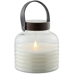 Sirius Lampe solaire LED Aston Jar, hauteur 20 cm, noir/marron, IP44Vendu parluminaire
