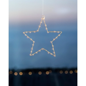 Sirius Étoile déco LED Liva Star, dorée, Ø 30 cm