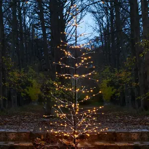 Sirius Arbre LED Isaac brillant enneigé pas cher