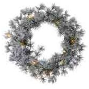 Sirius Couronne LED Alfi, verte/enneigée, Ø 45 cm pas cher
