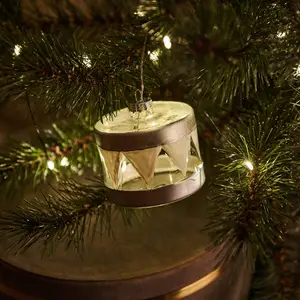 Sirius Pendentif décoratif Elly avec LED, Ø 7 cm, argenté pas cher
