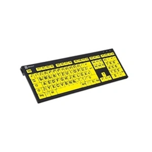 Logickeyboard XL Print PC Slim Line NERO - Clavier - USB - QWERTZ - Al...