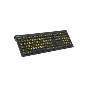 LogicKeyboard XL Print PC Slim Line NERO - Clavier - USB - QWERTZ - Al... pas cher