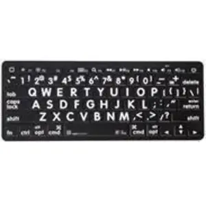 Logickeyboard Largeprint Mini (DE, Sans fil), Clavier, Blanc pas cher