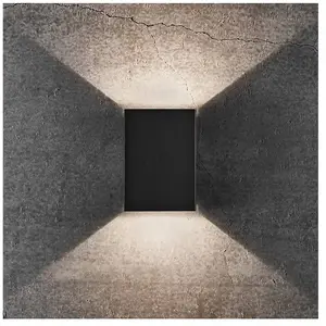 Comparateur de prix : Nordlux Applique d'extérieur LED Fold, 10 x 15 cm, noire