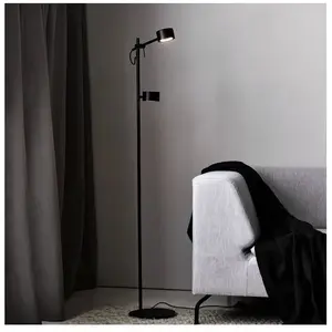 Comparateur de prix : Lampadaire clyde, Métal, Couleur Noir, led Module, H.138, IP20 / Nordlux Intérieur