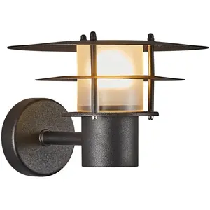 Nordlux BASTIA-Applique d'extérieur Métal Ø24cm Noir
