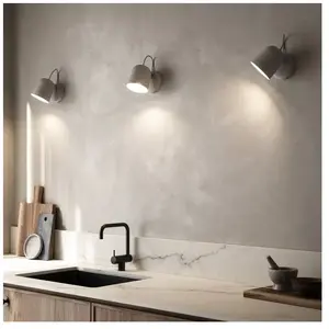 DFTP by Nordlux Applique Angle, interrupteur à bascule, grise