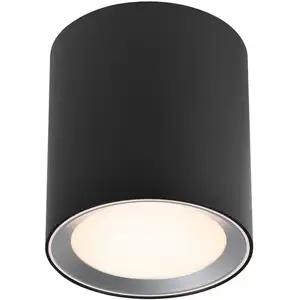Comparateur de prix : Surface spot landon, Métal, Couleur Noir, led Module, H.14, IP44 / Nordlux Intérieur
