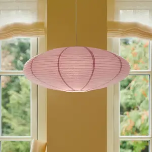 Nordlux Abat-jour Villo 60 en papier Ø 60cm hauteur 25cm, violet