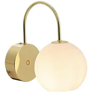 Comparateur de prix : Nordlux FRANCA-Applique murale Verre/Laiton H22cm