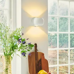 Comparateur de prix : Applique murale belir, Métal, Couleur Blanc, G9, H.11, IP20 / Nordlux Intérieur