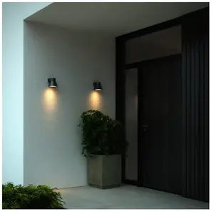 Comparateur de prix : Nordlux Applique extérieur Kyklop Cone IP54, noire
