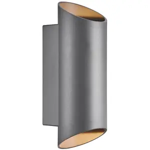 Applique murale NICO, Aluminium, Couleur Anthracite, GU10, H.23.5, IP54 / NORDLUX Extérieur pas cher